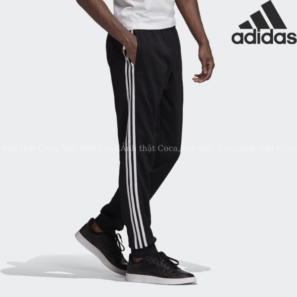 quần nữ thể thao bo gấu adidas das 3 sọc thể dục cho học sinh jogger dày dặn bigsize 100kg hàng loại 1 - Coca shop