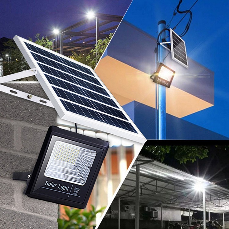 Đèn led năng lượng mặt trời 60W, Đèn led trang trí trong nhà sân vườn, Bảo hành 2 năm chống nước tiêu chuẩn IP67