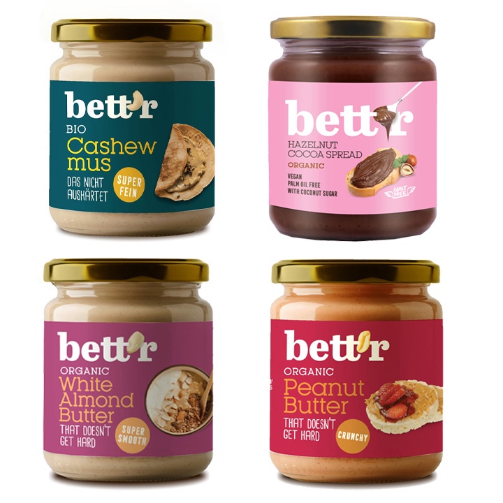 Bơ cacao và hạt phỉ hữu cơ 250gr - Bettr