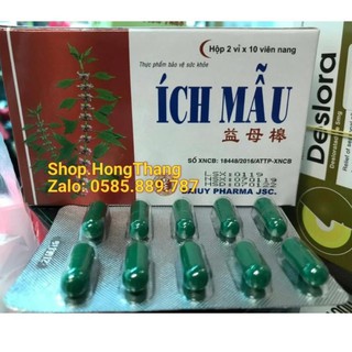 VIÊN ÍCH MẪU hỗ trợ điều hoà nội tiết nữ, cân bằng nội tiết tố hộp 20 viên