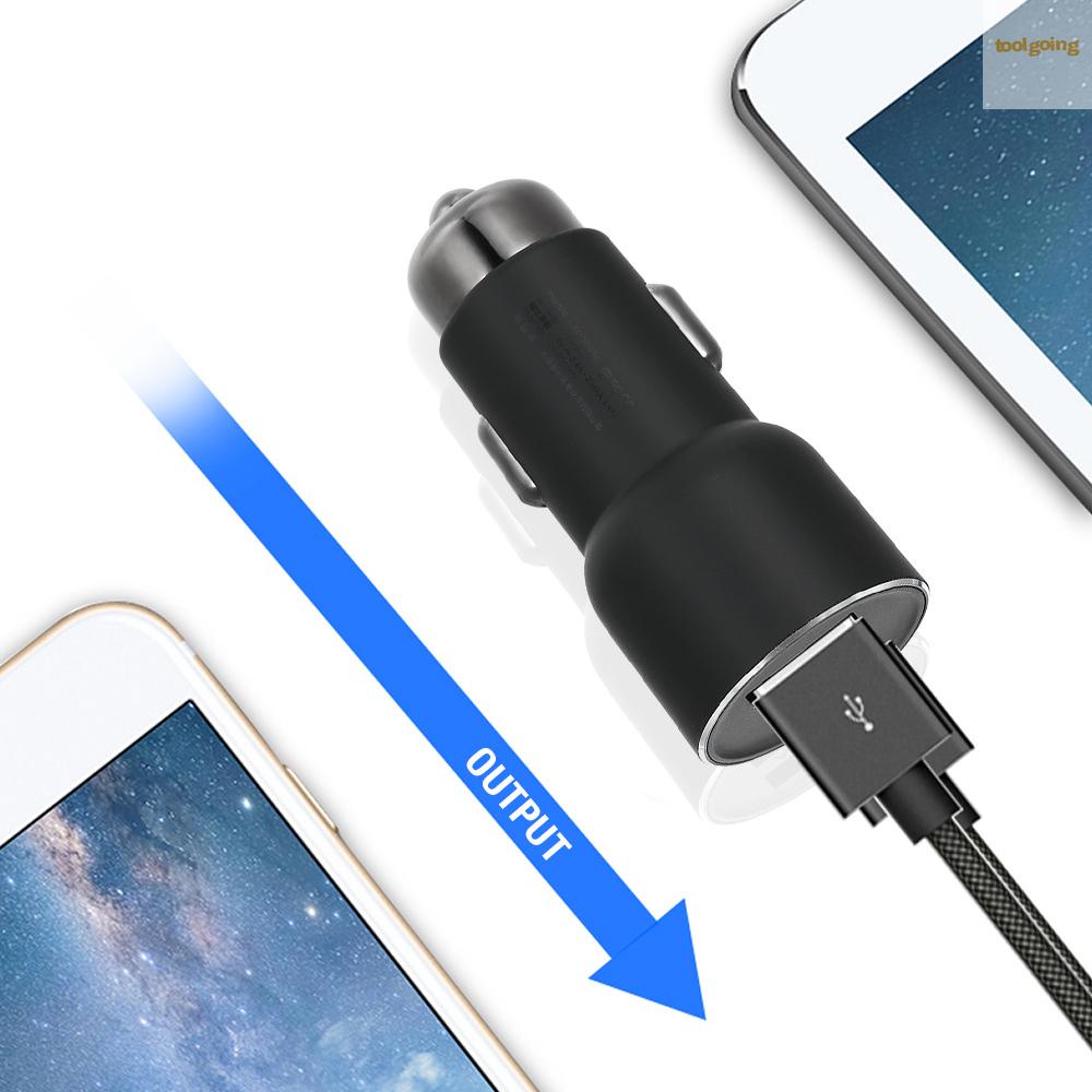 Cục Sạc Nhanh 12-24v Hai Cổng Usb Cho Iphone Xiaomi Android Mp3 Trên Xe Hơi