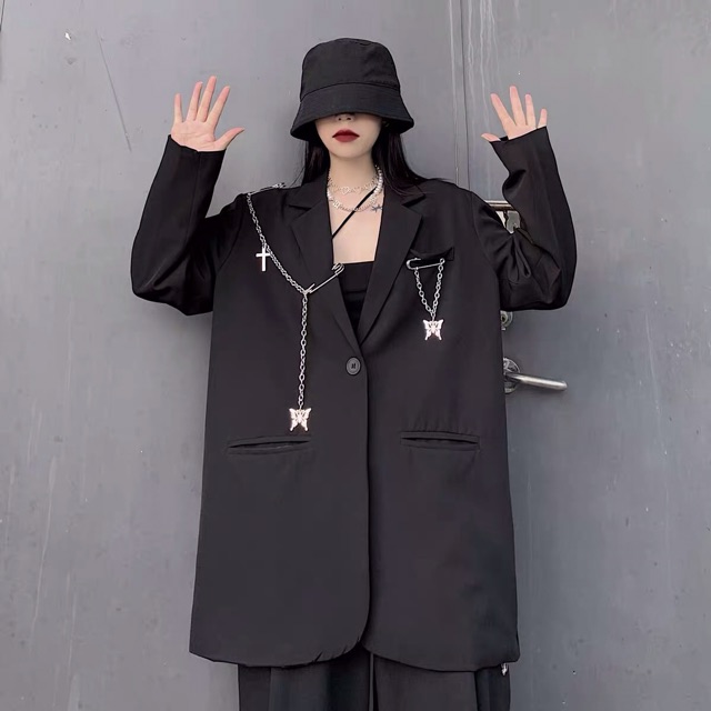 ÁO KHOÁC VEST KÈM DÂY XÍCH MẪU MỚI HÓT TRENT(sẵn dài tay) | BigBuy360 - bigbuy360.vn