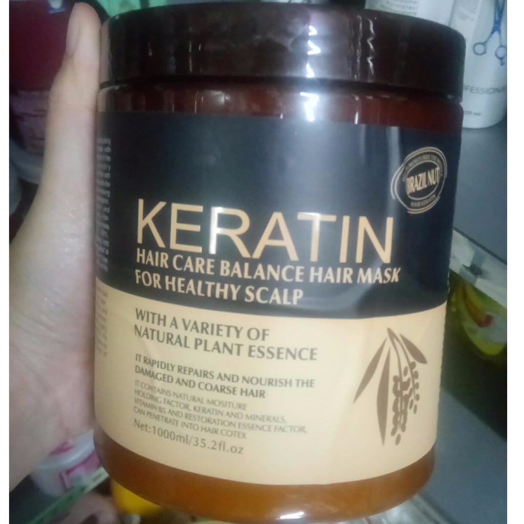 Kem hấp dầu, ủ tóc Keratin 1000 ml (mẫu cũ)