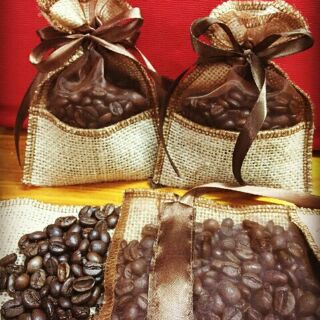 Túi thơm cafe treo xe ô tô