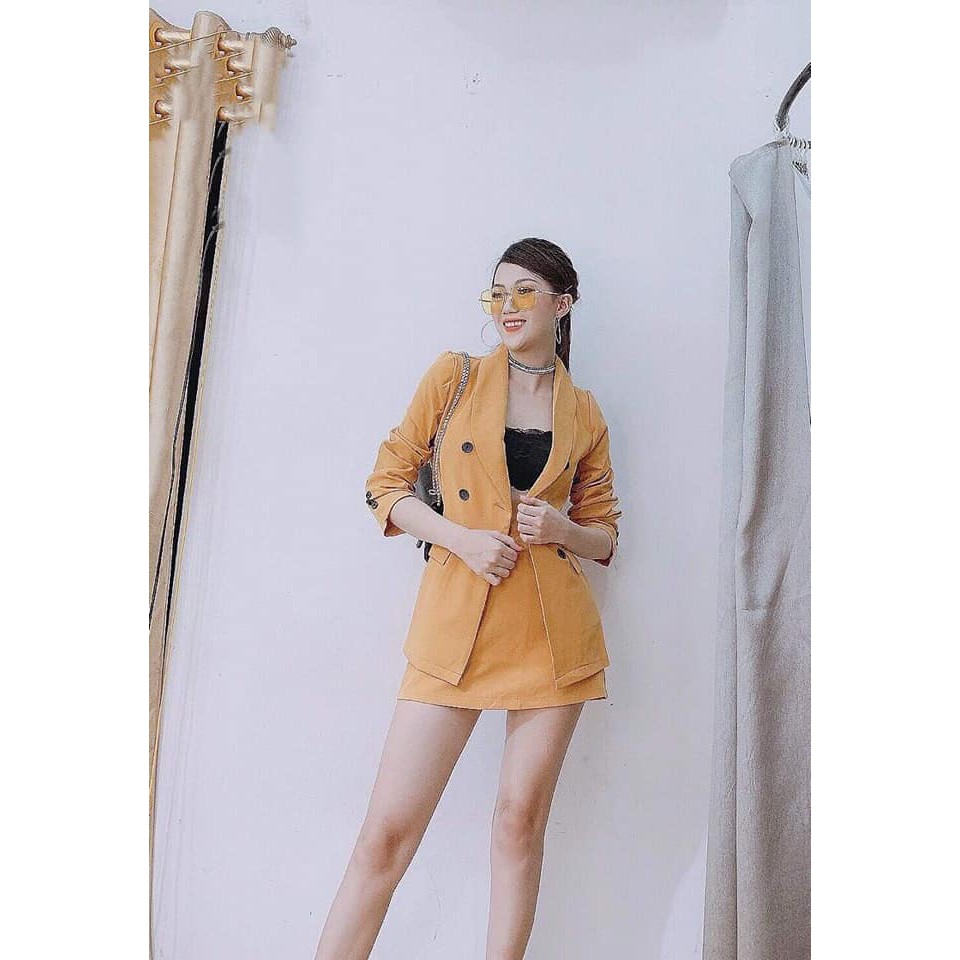 Set VÉC KHUY + CHÂN VÁY