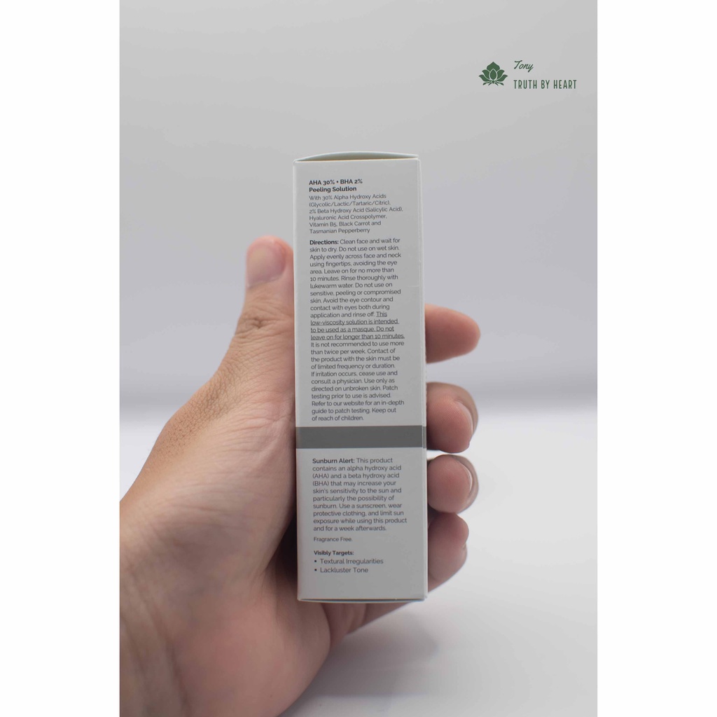 Tinh Chất Peel da The Ordinary AHA 30%+BHA 2% Peeling Solution 30ml