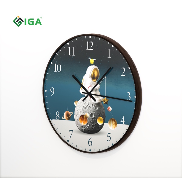 Đồng hồ treo tường IGA kim trôi phi hành gia chính hãng - GD.02( nhiều mẫu lựa chọn)