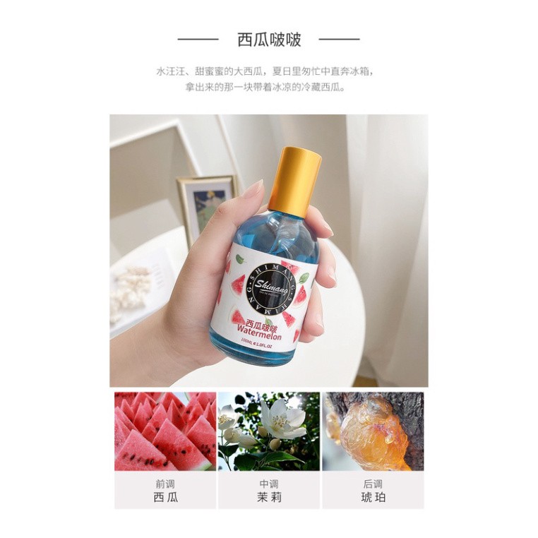 Nước hoa Shimang Xịt thơm toàn thân Shimang Hương Trái Cây Tự Nhiên Thơm Mát Ngọt Ngào 100ml SNH11