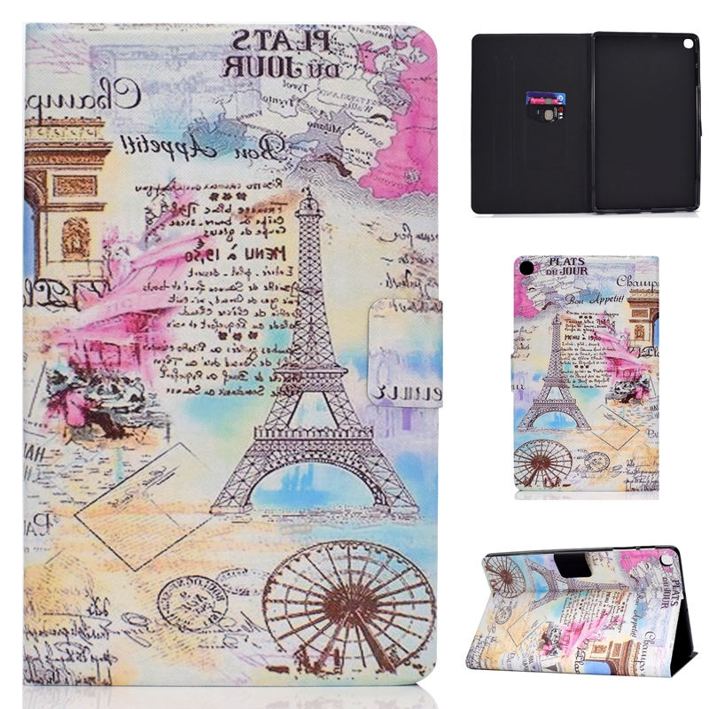 Vỏ bảo vệ Samsung Galaxy Tab A 10.1 2019 Ốp lưng SM-T510 T515 Protector Paris Feather Be free love heart printing | BigBuy360 - bigbuy360.vn