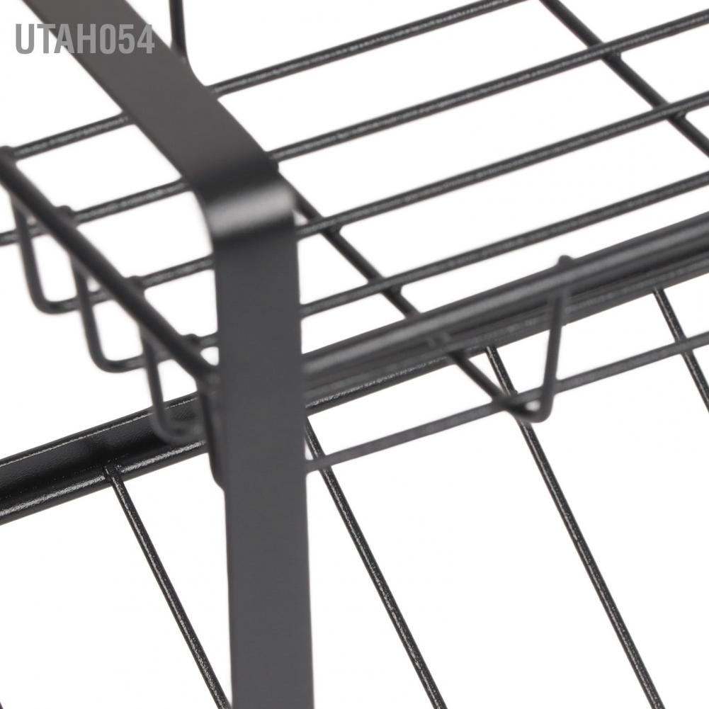 Kệ đựng gia vị 3 tầng bằng sắt màu đen cho nhà bếp