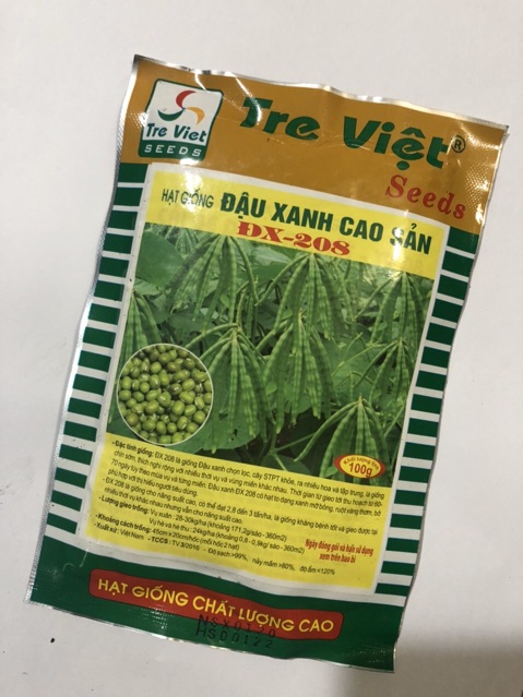 ĐẬU XANH CAO SẢN DX-208 (gói 100gr)