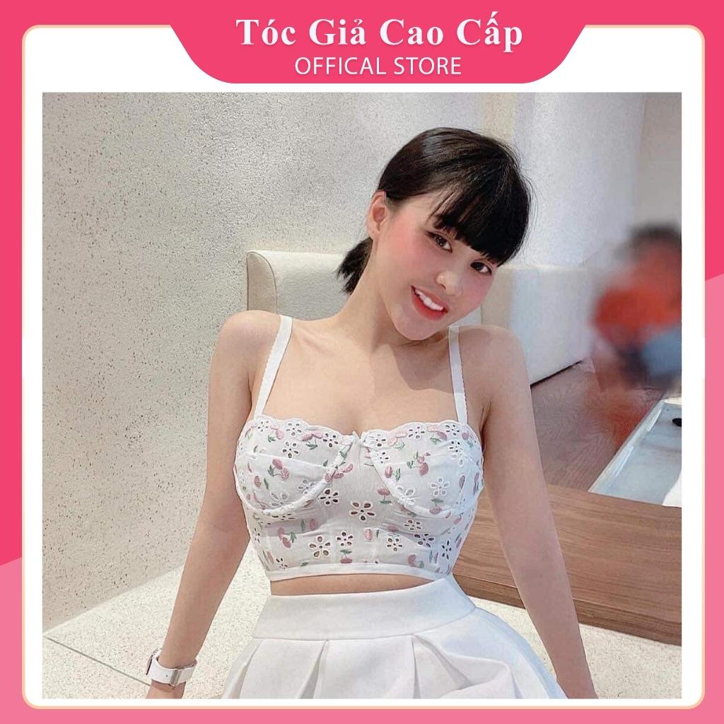 Tóc mái ngang dày ( mái ngố) - tóc thật 100% đẹp.