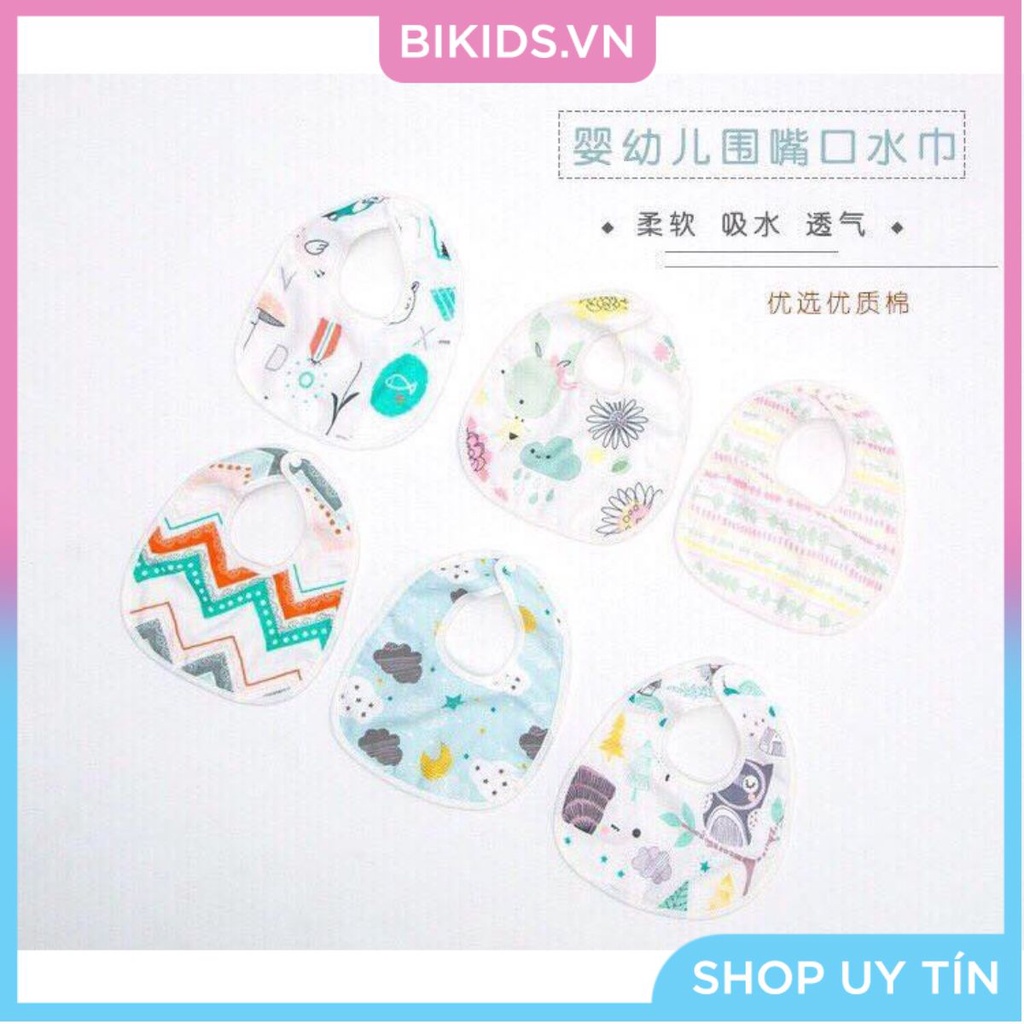 Yếm xô cúc bấm Muslin Tree cho bé