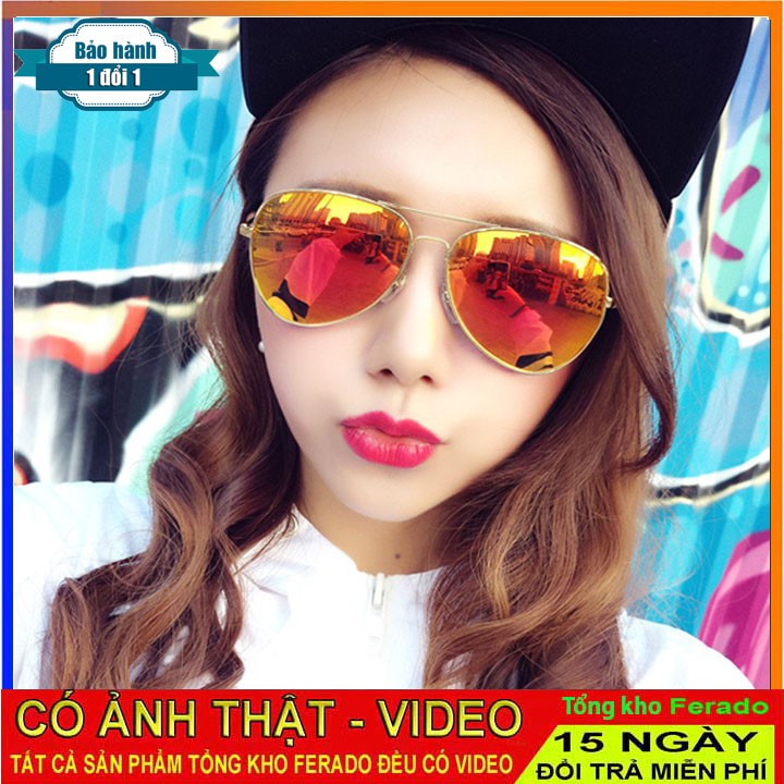 Mắt Kính Râm Nam Nữ Phi Công Gọng Kim Loại