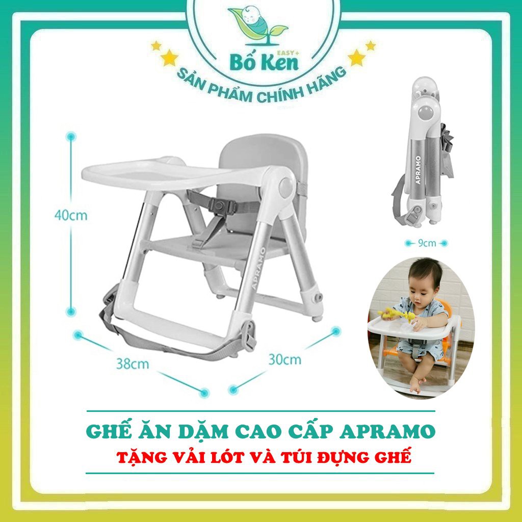 Shop Bố Ken Ghế ăn Dặm Gấp Gọn Cao Cấp Apramo 100% Chính Hãng, Bản Quốc