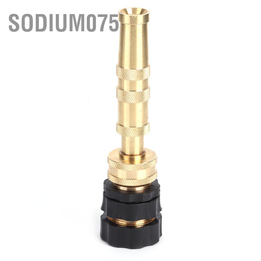 Sodium075 Brass Adjustable Hose Nozzle Water Nozzles for Garden Sprayer Accessories