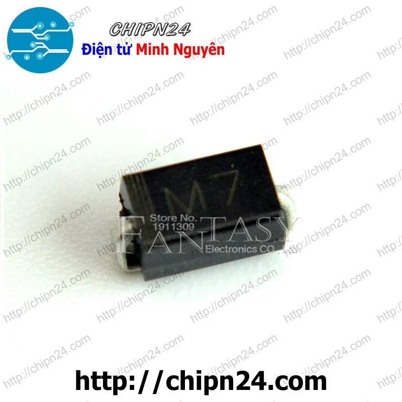 [25 CON] Diode Dán M7 1A 1000V 1N4007 (SMD Dán) (4007)