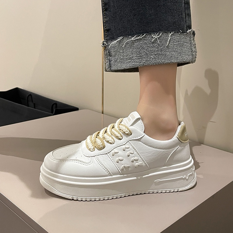 Giày Sneaker Đế Cao Su Thời Trang Phong Cách Hàn Quốc Cho Nữ