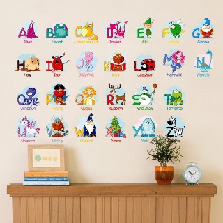 Decal Tranh Treo Tường Chữ Cái Tiếng Anh Cho Bé
