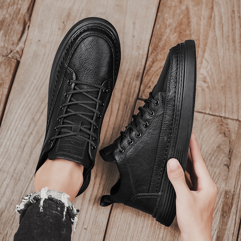 Giày thể thao bằng da phong cách năng động cho nam