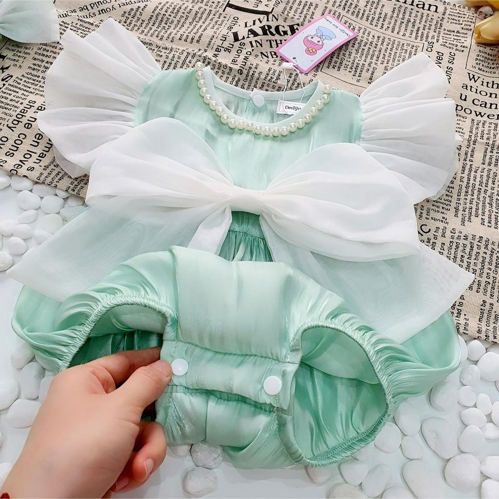 Set Body chip mùa hè kèm turban cho bé gái ⚡ 𝗙𝗥𝗘𝗘𝗦𝗛𝗜𝗣 ⚡ Hàng thiết kế - Chất liệu cao cấp và an toàn cho bé