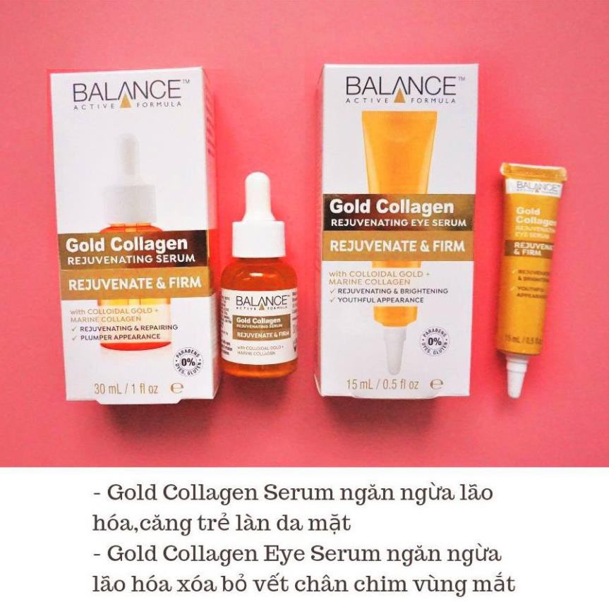 Tinh Chất Cải Thiện Lão Hóa Vùng Mắt 15ml- Balance Active Formula Gold Collagen Rejuvenating Eye Serum | BigBuy360 - bigbuy360.vn