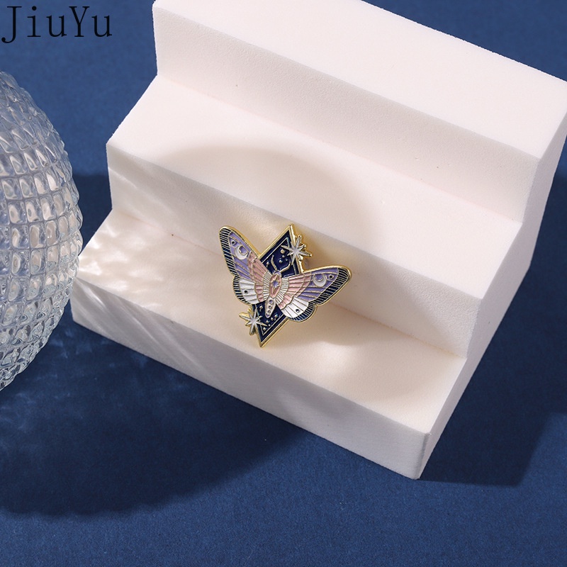 Ghim Cài Áo Hình Bướm Hoạt Hình Nhiều Màu Sắc Bằng Kim Loại