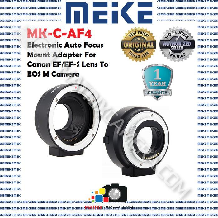 Ngàm Chuyển Đổi Ống Kính Meike Mk-c-af4 Cho Canon Ef Lens Sang Eos M