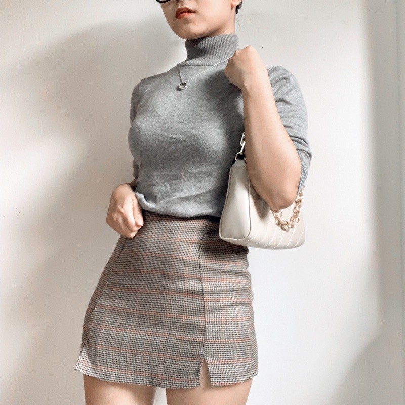 Áo Thun Tay Lỡ Cổ Cao Thời Trang Mùa Thu 2021 Cho Nữ ẢNH FEEDBACK TỰ CHỤP