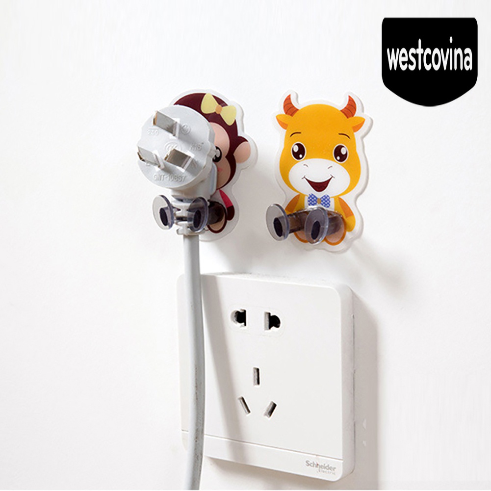 [Hot]☀ Móc Treo Phích Cắm Điện Gắn Tường Hình Thú Dễ Thương