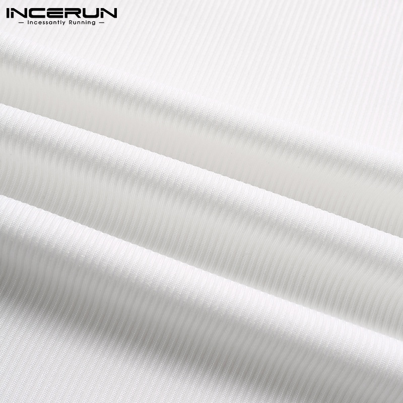 INCERUN Áo Tank Top Phối Dây Cột Thời Trang Mùa Hè Cho Nam Giới