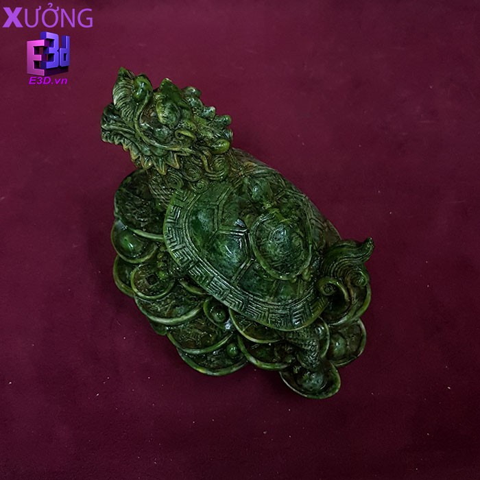 Tượng rùa phong thủy - Tượng trang trí - Rùa đầu rồng - CV 033 - Xưởng E3D
