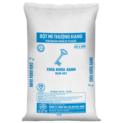 Bột mì chìa khóa xanh làm bánh bao (Bao nguyên 25kg) - [Chỉ ship hỏa tốc tại Hà Nội]