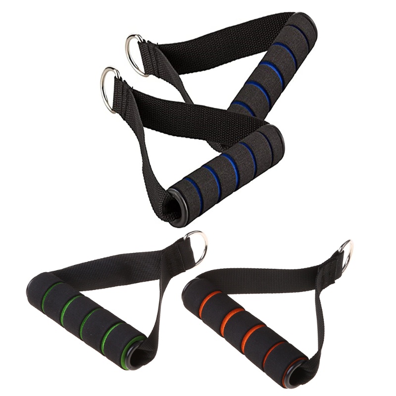 1 Cặp Dây Kéo Kháng Lực Có Tay Cầm Bằng Xốp Hỗ Trợ Luyện Tập Yoga / Gym / Thể Hình