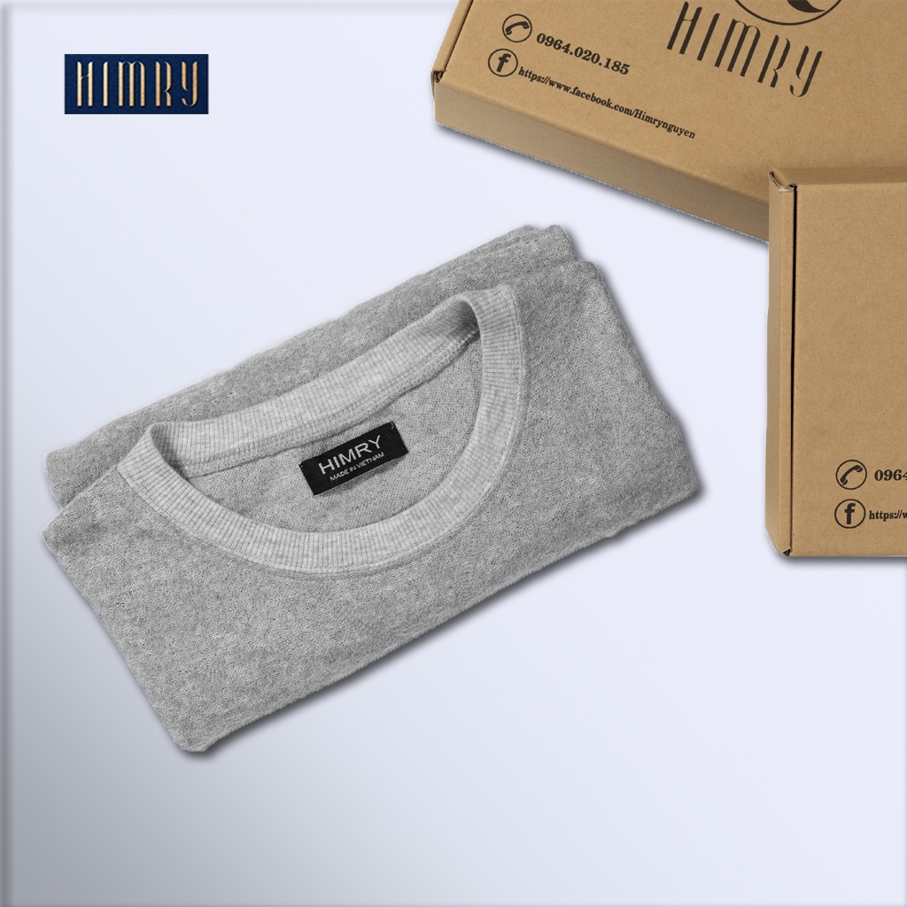 Áo thun nam cổ tròn HIMRY, áo thun tay ngắn, chất cotton cao cấp co giãn thấm hút tốt | BigBuy360 - bigbuy360.vn