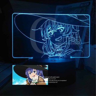 [ĐÈN NGỦ LED 3D] Đèn Ngủ Mushoku Tensei Roxy Migurdia AMST0201 16 màu tùy chỉnh quà tặng sinh nhật quà tặng độc đáo