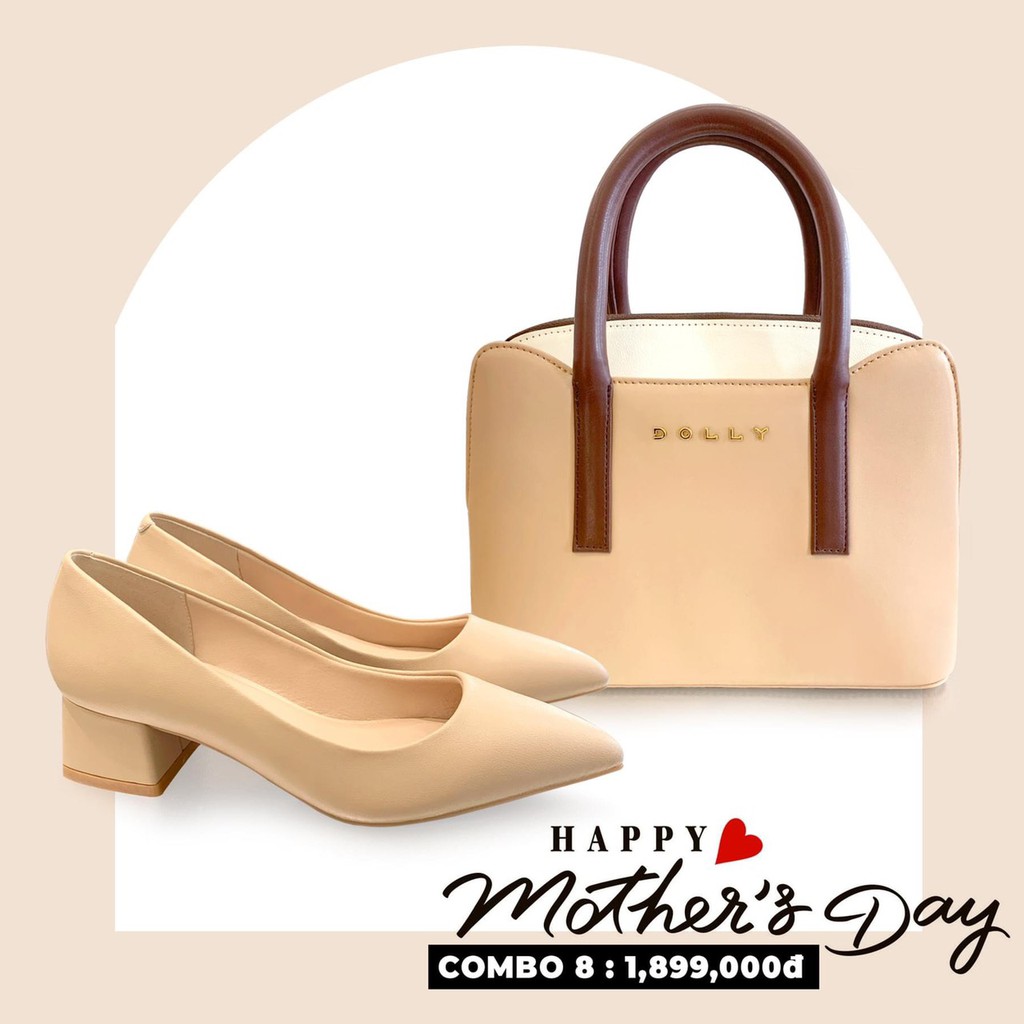 Giày cao gót thời trang nữ mũi nhọn 3cm da mờ_CG043M