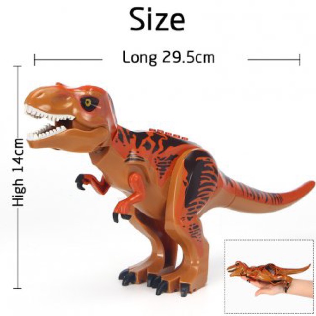 Bộ 4 con khủng long lắp ráp cỡ đại dài 30cm