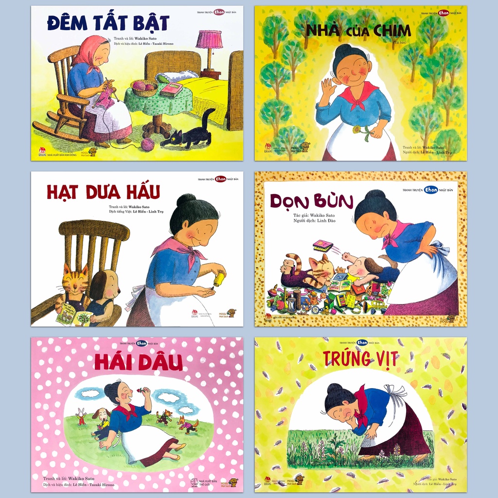 Sách - Tranh Truyện Ehon Nhật Bản - Bà Baba, Bà Phí Quá dành cho bé 2 - 6 tuổi (Lẻ tùy chọn)