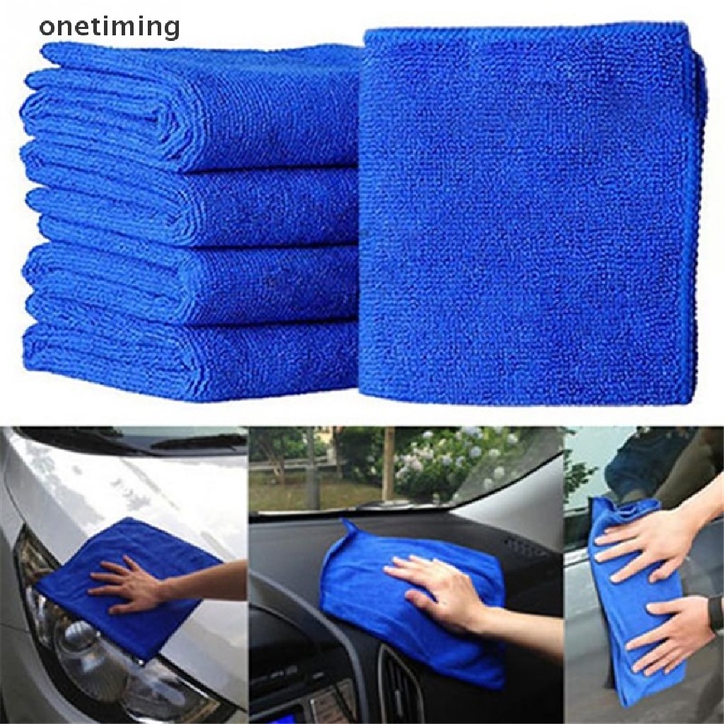 Bộ 5 Khăn Lau Xe Hơi Bằng Vải Vi Sợi Mềm Mại Siêu Bền
