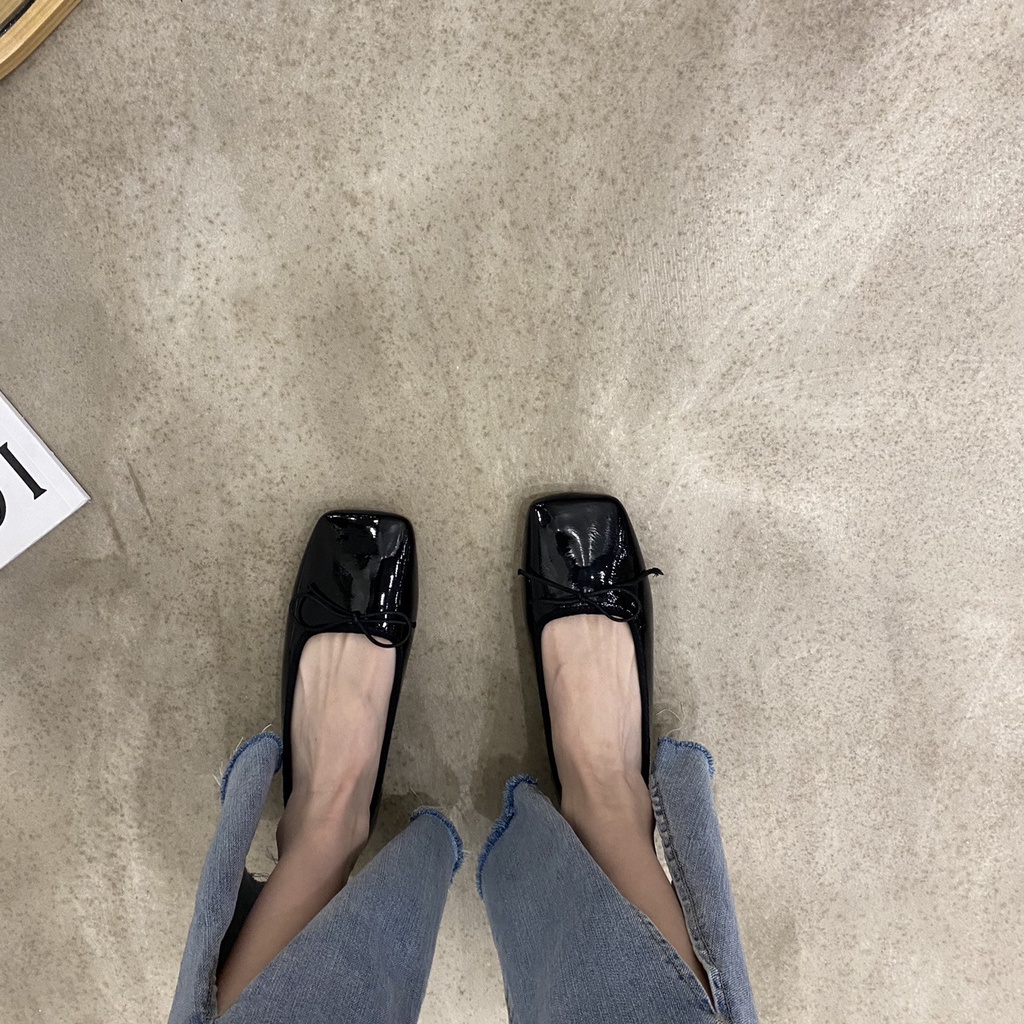 Giày Búp Bê Đế Mềm Đính Nơ Thời Trang Xuân Thu 2022 Cho Nữ