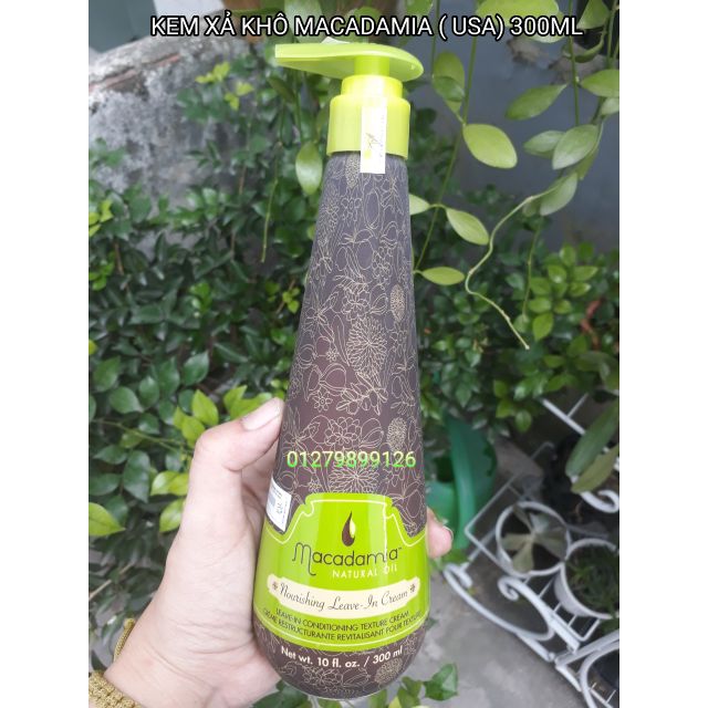 KEM XẢ KHÔ TẠO KIỂU MACADAMIA NOURISHING LEAVE IN CREAM 300ML