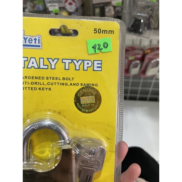 Khoá zyeti chống cắt chống trộm chuẩn hãng italy 50mm 60mm