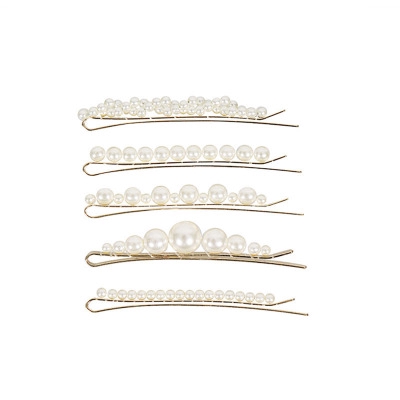 1 Set Vintage Pearl Hair Pins Fashion Imitation Pearl Hair Clips For Women Girls Barrettes