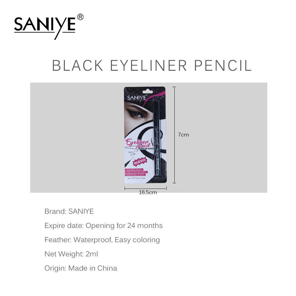 [Hàng mới về] Bút kẻ mắt nước SANIYE kháng nước bền màu đến 48 giờ