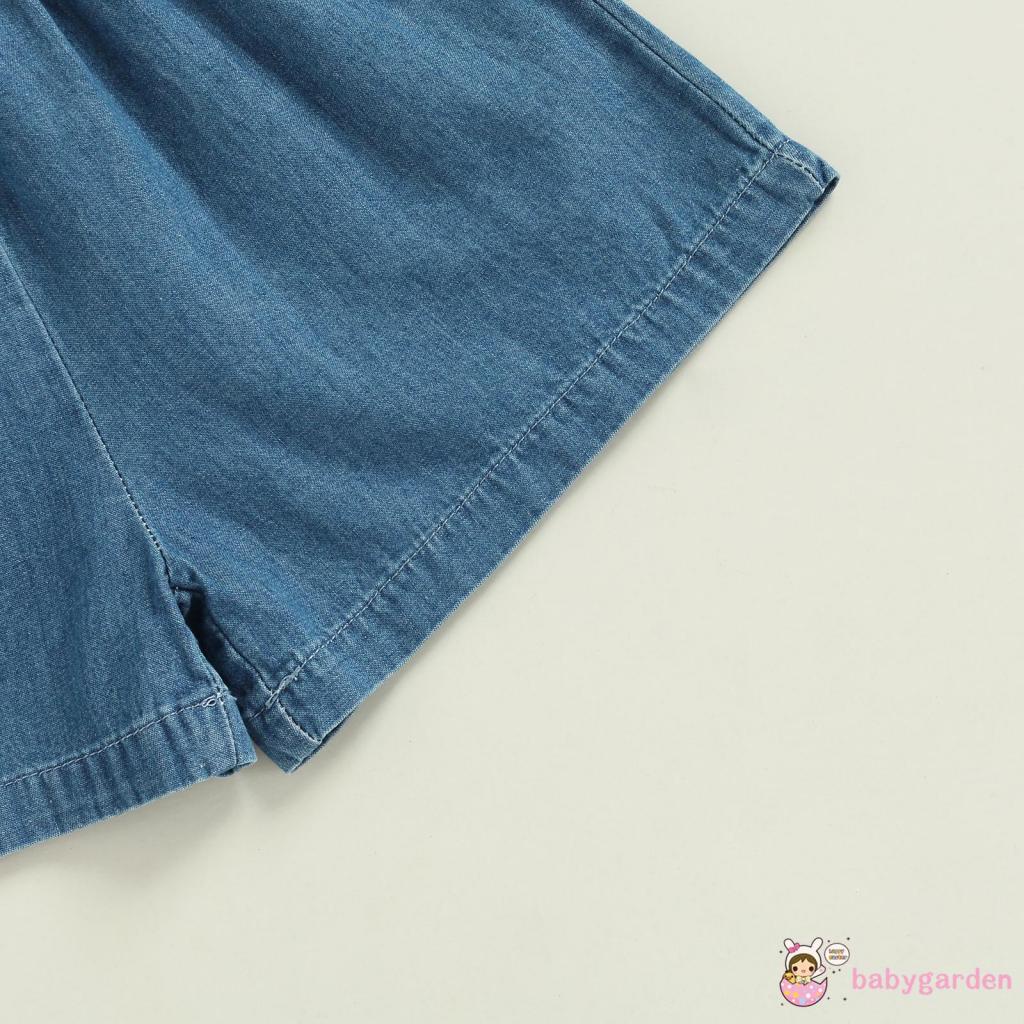 Bộ áo liền quần hai dây màu trơn có thể điều chỉnh thời trang cho bé gái từ 6 tháng tuổi