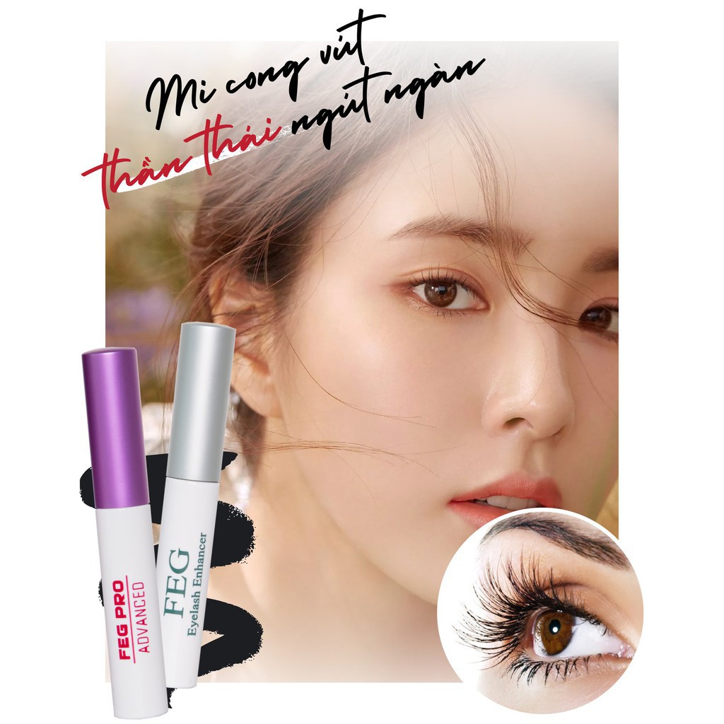 Dưỡng mi xanh FEG Eyelash Enhancer_Dưỡng Mi Dài Cong Vút-FEG dưỡng mi dài hàng đầu thế giới