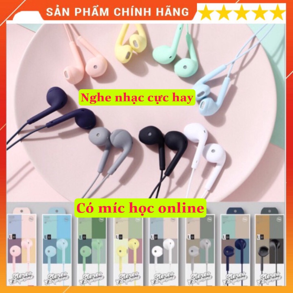 Tai Nghe Gaming Có Dây Nhét Tai U19, tai phone in ear chơi game chống ốn cho điện thoại, pc iOs/ Android giá rẻ, Có Míc