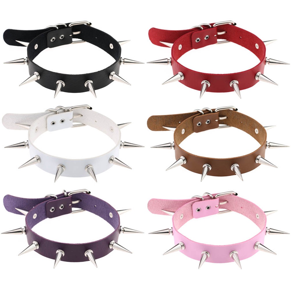 (Hàng Có Sẵn) VòNg Cổ Choker Giả Da ĐíNh Đinh Cá TíNh