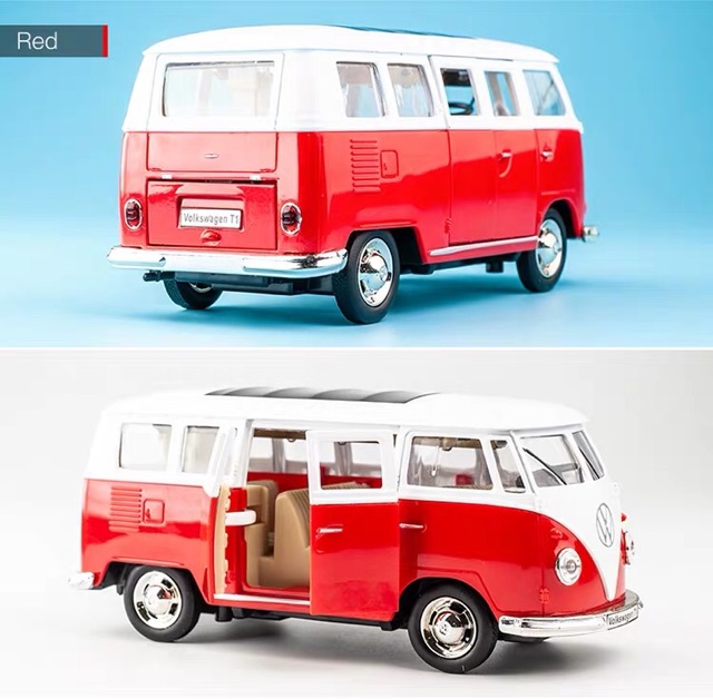 Ảnh thật ✨✨ Mô Hình Kim Loại 1:30 Xe Bus Cổ Điển Volkswagen T1 ✨✨ Dài 14.5cm - Ảnh thật cuối